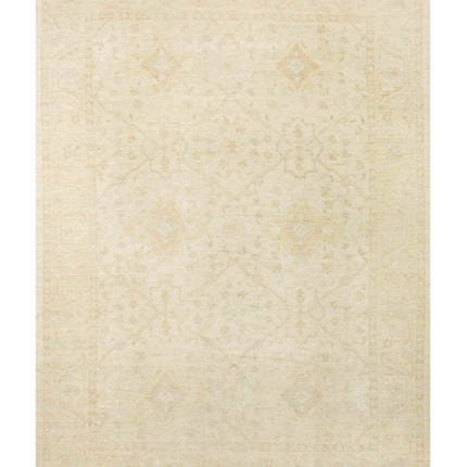 Hand Knotted Oushak Wool Rug 10' 1" X 13' 10"