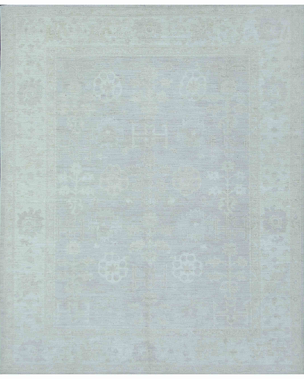 Hand Knotted Oushak Wool Rug 8' 6" X 10' 4"