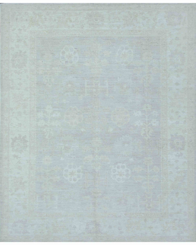 Hand Knotted Oushak Wool Rug 8' 6" X 10' 4"
