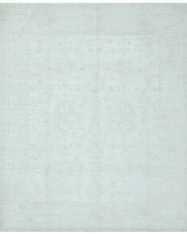 Hand Knotted Oushak Wool Rug 8' 5" X 10' 0"