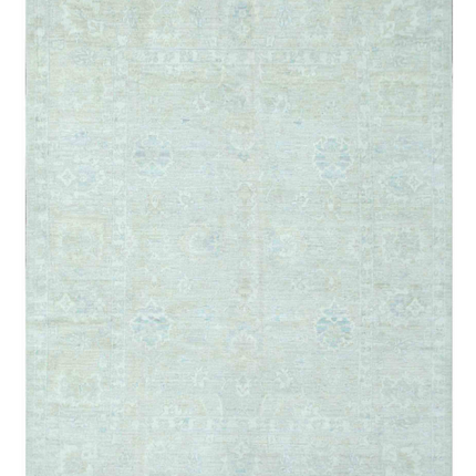 Hand Knotted Oushak Wool Rug 7' 11" X 10' 0"