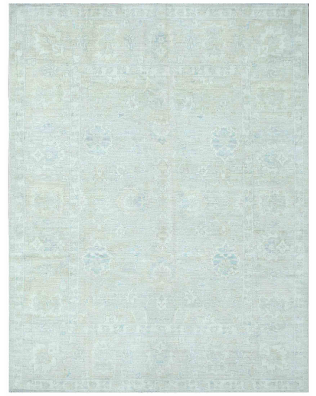 Hand Knotted Oushak Wool Rug 7' 11" X 10' 0"