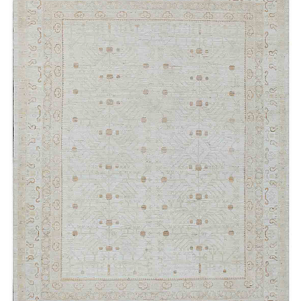 Hand Knotted Khotan Wool Rug 8' 0" X 10' 1"