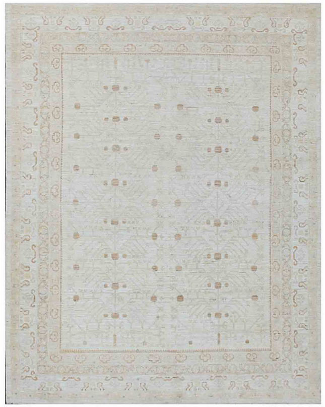 Hand Knotted Khotan Wool Rug 8' 0" X 10' 1"