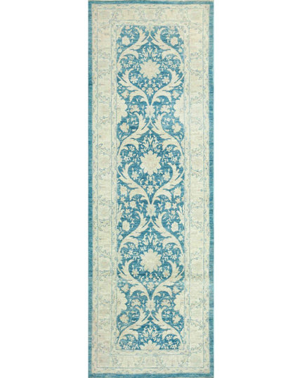 Hand Knotted Serenity Wool Rug 3' 3" X 9' 7"