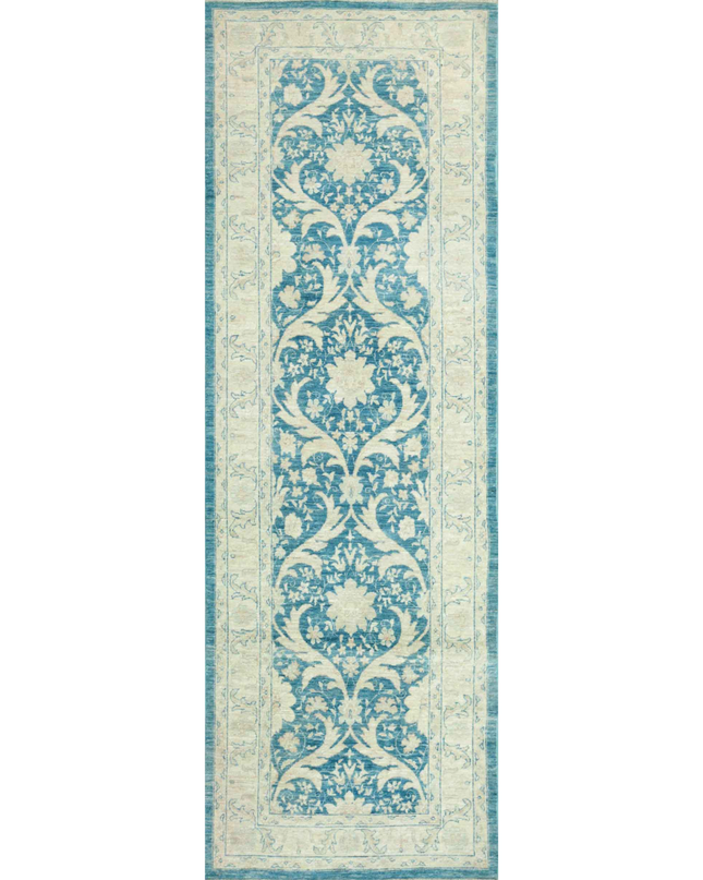 Hand Knotted Serenity Wool Rug 3' 3" X 9' 7"