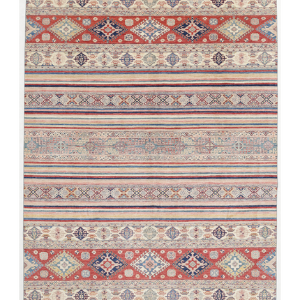Hand Knotted Khurjeen Wool Rug 9' 8" X 13' 0"