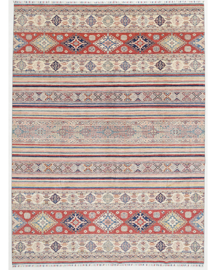 Hand Knotted Khurjeen Wool Rug 9' 8" X 13' 0"