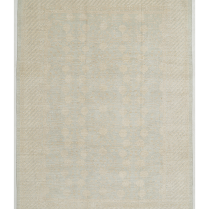 Hand Knotted Khotan Wool Rug 8' 10" X 12' 2"