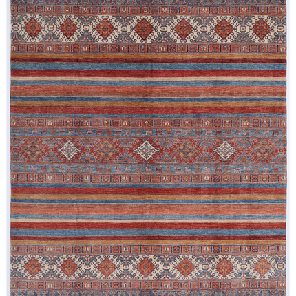 Hand Knotted Khurjeen Wool Rug 8' 11" X 11' 0"