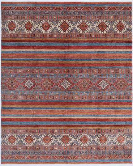 Hand Knotted Khurjeen Wool Rug 8' 11" X 11' 0"