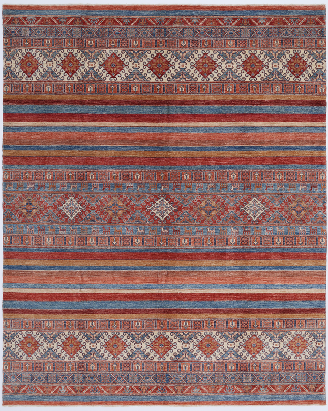 Hand Knotted Khurjeen Wool Rug 8' 11" X 11' 0"