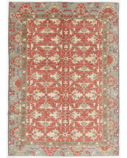 Hand Knotted Ziegler Wool Rug 6' 1" X 8' 7"