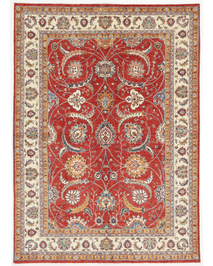 Hand Knotted Ziegler Wool Rug 5' 7" X 7' 8"