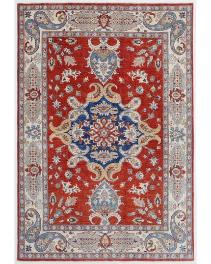 Hand Knotted Ziegler Wool Rug 5' 5" X 8' 0"