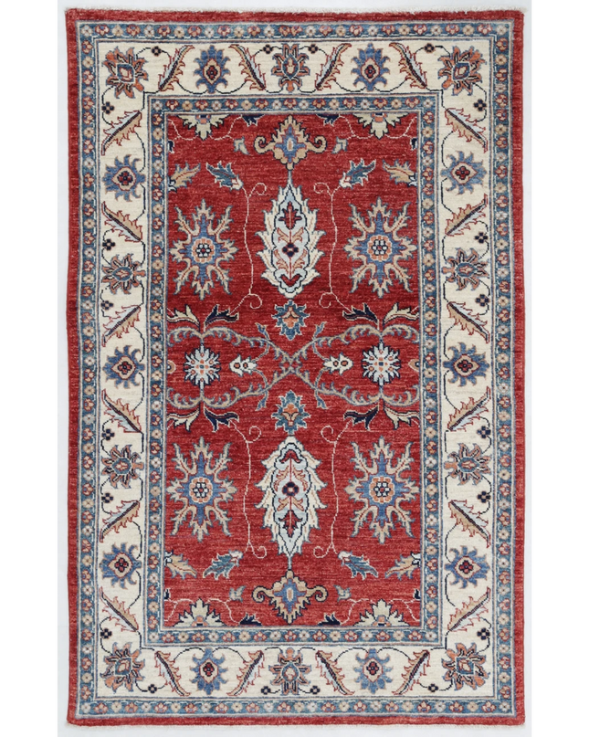 Hand Knotted Ziegler Wool Rug 3' 0" X 4' 8"