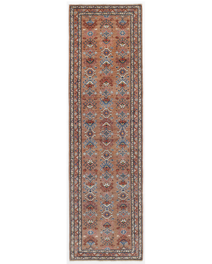 Hand Knotted Humna Wool Rug 3' 0" X 10' 6"