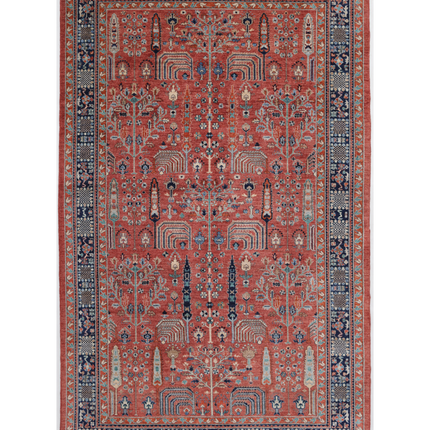 Hand Knotted Humna Wool Rug 8' 1" X 13' 2"
