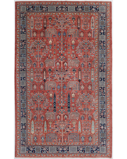 Hand Knotted Humna Wool Rug 8' 1" X 13' 2"