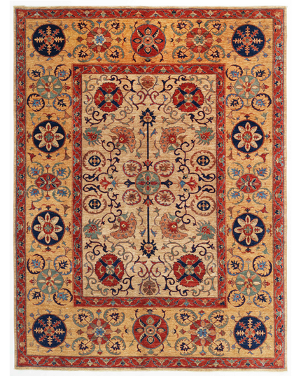 Hand Knotted Humna Wool Rug 8' 11" X 11' 11"