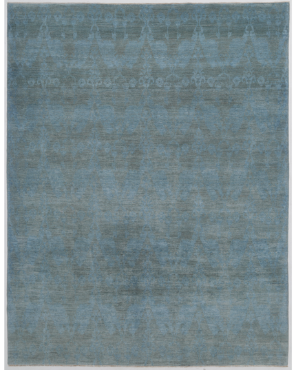 Hand Knotted Overdye Wool Rug 8' 10" X 11' 6"