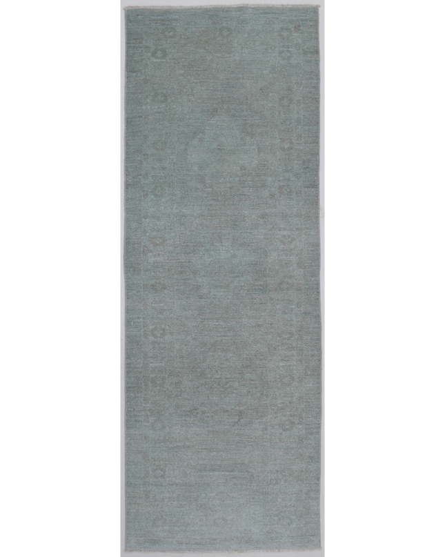 Hand Knotted Overdye Wool Rug 2' 9" X 7' 11"