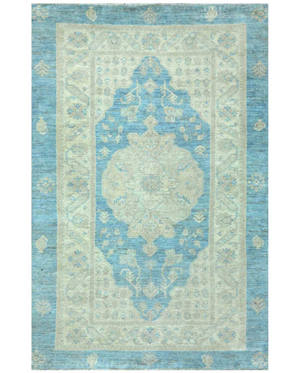 Hand Knotted Serenity Wool Rug 4' 1" X 6' 3"