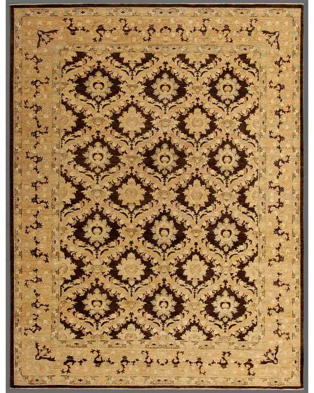 Hand Knotted Ziegler Wool Rug 8' 10" X 11' 9"