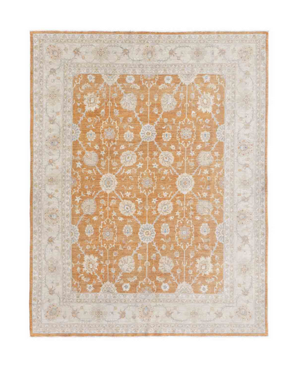 Hand Knotted Ziegler Wool Rug 8' 0" X 10' 1"
