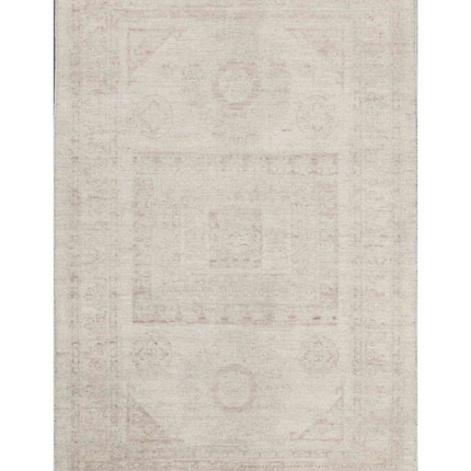Hand Knotted Oushak Wool Rug 3' 11" X 6' 1"