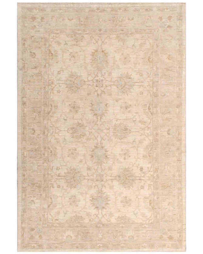 Hand Knotted Serenity Wool Rug 4' 2" X 6' 1"
