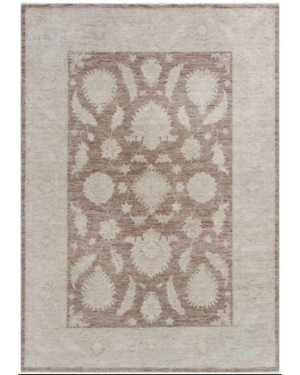Hand Knotted Serenity Wool Rug 4' 0" X 5' 9"