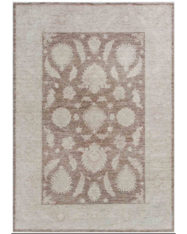 Hand Knotted Serenity Wool Rug 4' 0" X 5' 9"