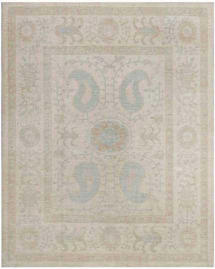 Hand Knotted Serenity Wool Rug 6' 7" X 8' 1"
