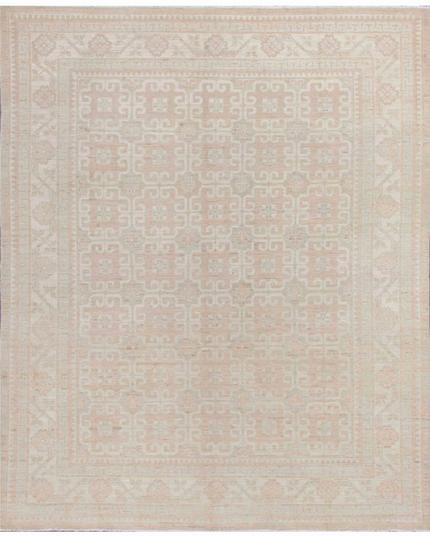 Hand Knotted Khotan Wool Rug 8' 5" X 10' 2"