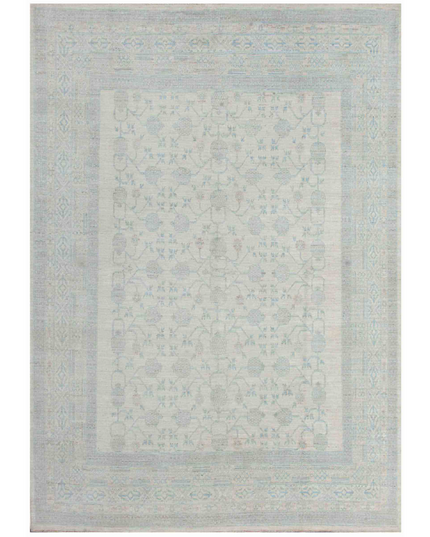 Hand Knotted Khotan Wool Rug 8' 0" X 11' 2"