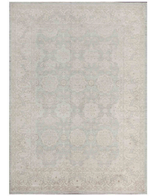 Hand Knotted Ziegler Wool Rug 6' 4" X 8' 9"