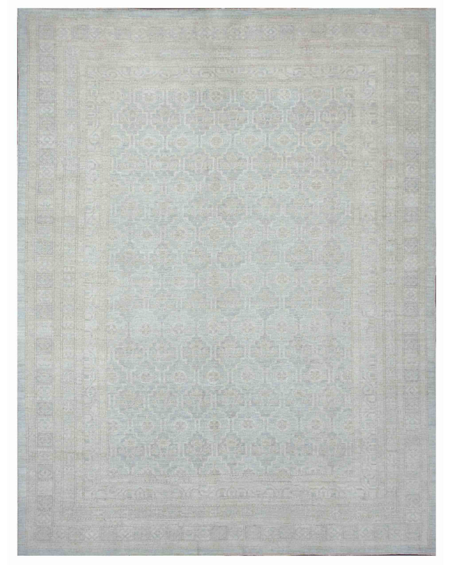 Hand Knotted Khotan Wool Rug 10' 2" X 13' 6"