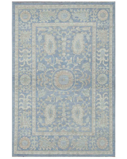 Hand Knotted Serenity Wool Rug 3' 10" X 5' 9"