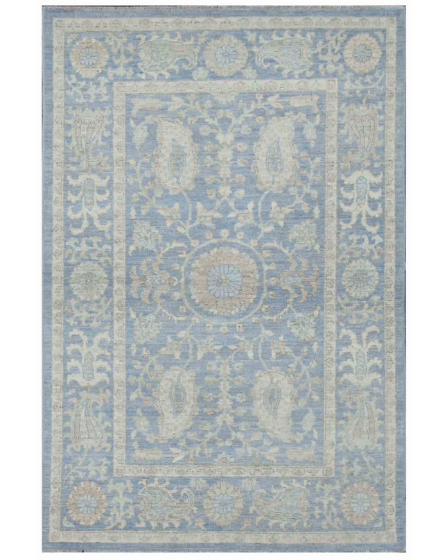 Hand Knotted Serenity Wool Rug 3' 10" X 5' 9"