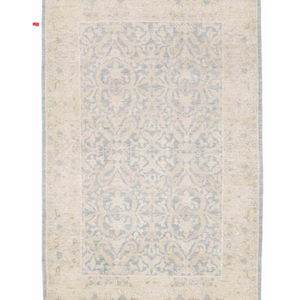 Hand Knotted Ziegler Wool Rug 4' 2" X 6' 3"