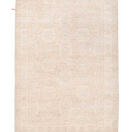 Hand Knotted Ziegler Wool Rug 4' 1" X 5' 9"