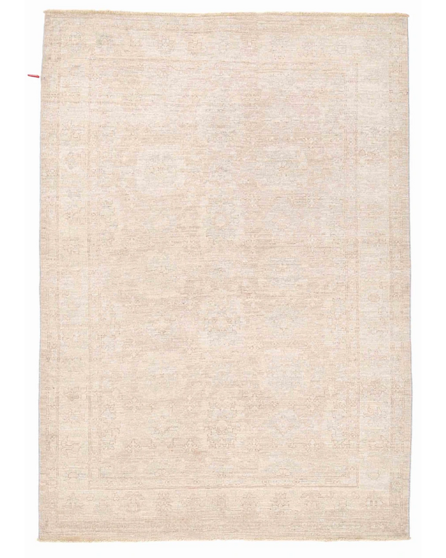 Hand Knotted Ziegler Wool Rug 4' 1" X 5' 9"