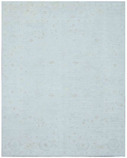 Hand Knotted Oushak Wool Rug 8' 2" X 10' 3"