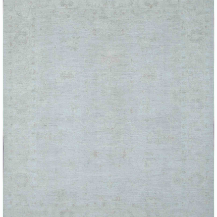 Hand Knotted Oushak Wool Rug 8' 4" X 9' 10"