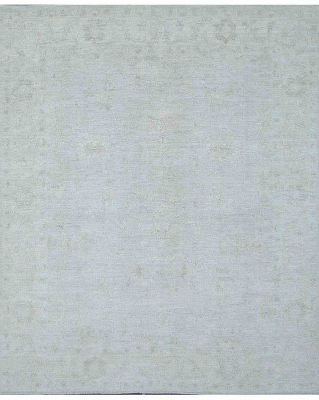 Hand Knotted Oushak Wool Rug 8' 4" X 9' 10"