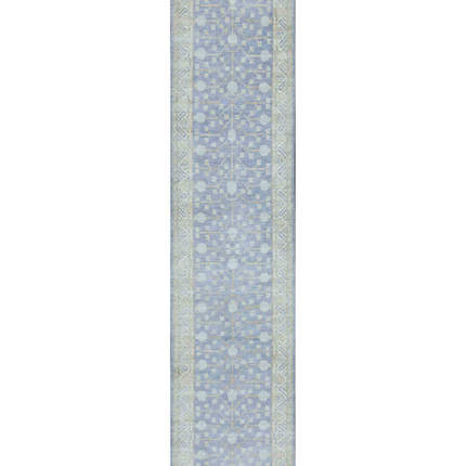 Hand Knotted Khotan Wool Rug 3' 0" X 12' 8"