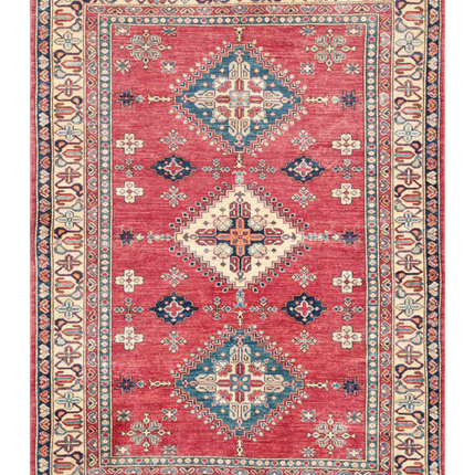 Hand Knotted Kazak Wool Rug 5' 9" X 7' 9"