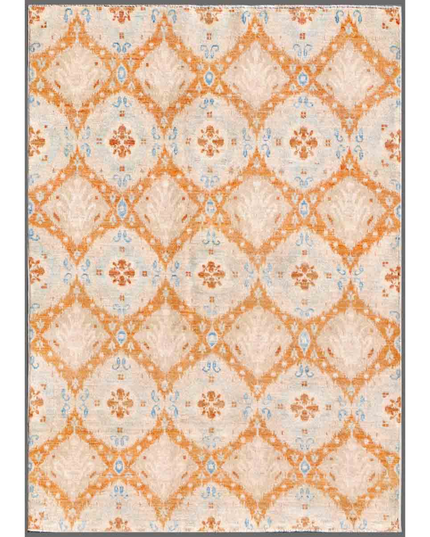 Hand Knotted Artemix Wool Rug 4' 1" X 5' 7"