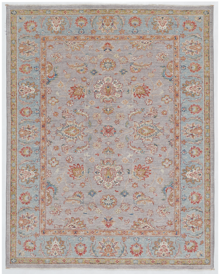 Hand Knotted Ziegler Wool Rug 5' 1" X 6' 4"